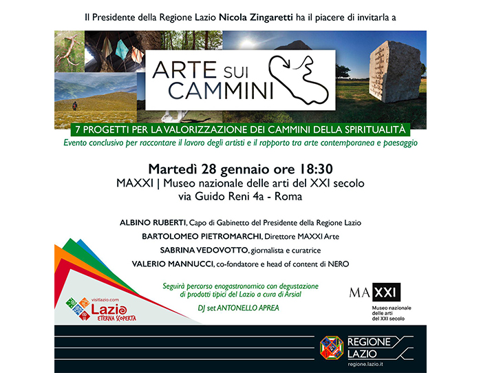 Final event “Arte sui cammini” at MAXXI